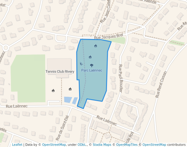 Parc Laënnec in Rivery | Map and Routes