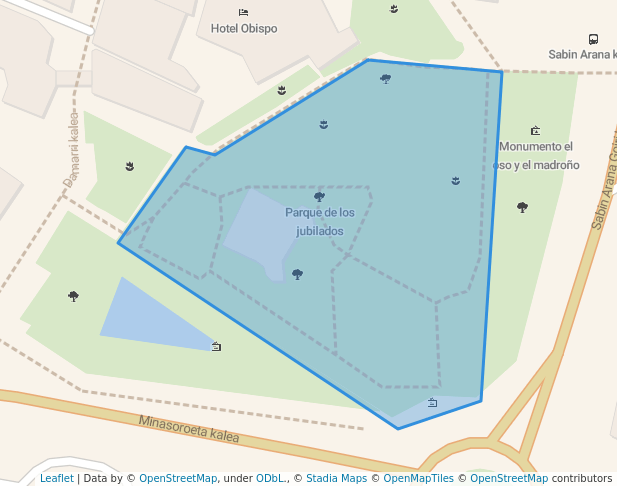 walking in Paque de los jubilados map in Hondarribia