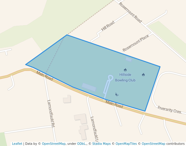walking in Hillside Park map in Hillside