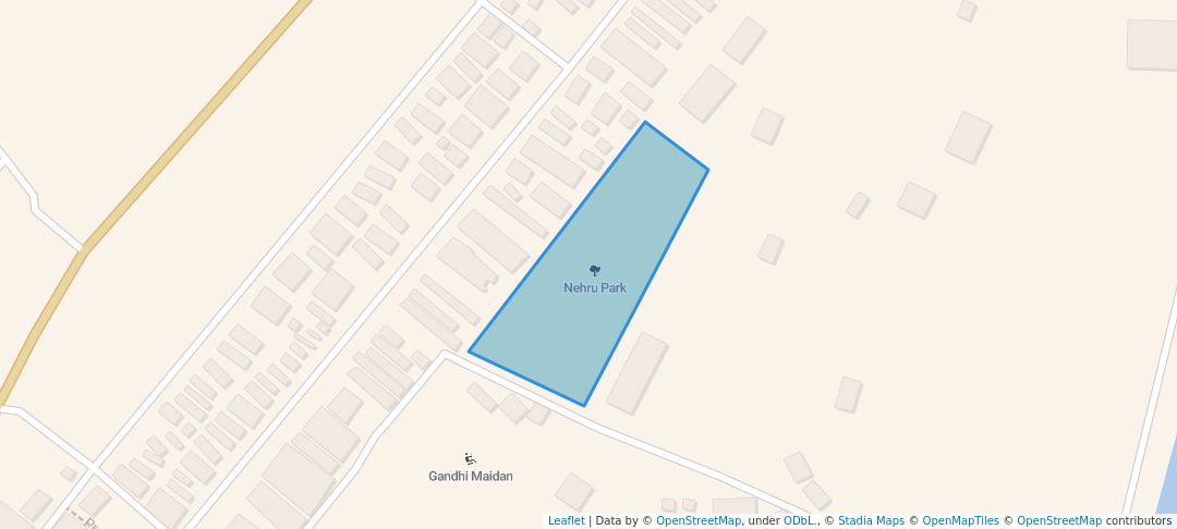 walking in Nehru Park map in Khet Khera