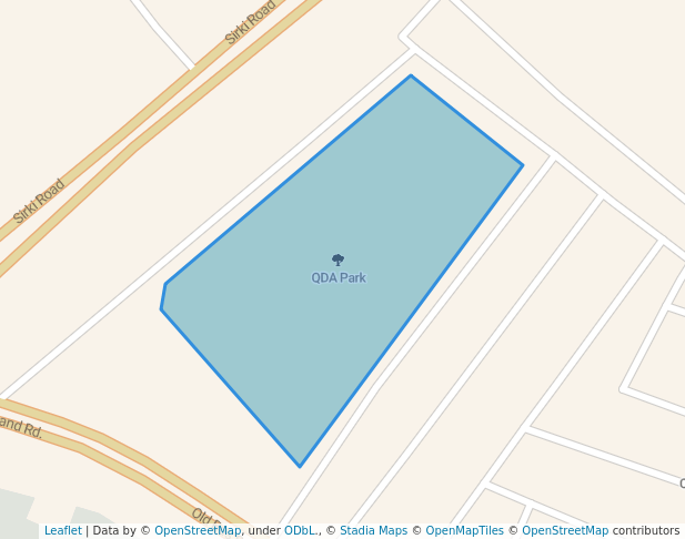 walking in QDA Park map in Quetta