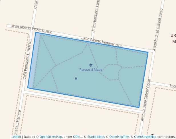 walking in Parque el Mapa map in Cusco