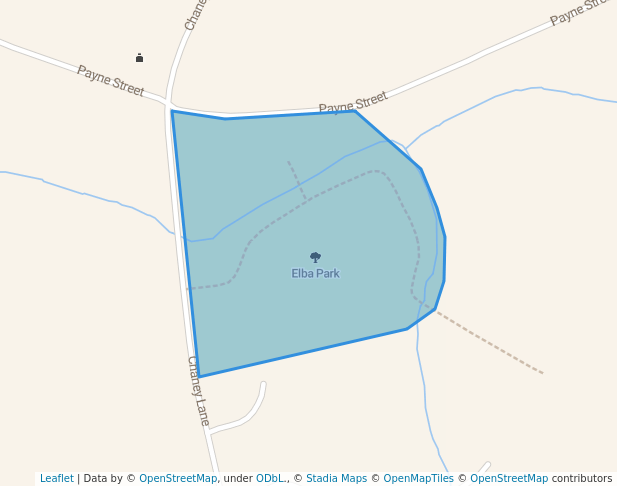 walking in Elba Park map in Gretna