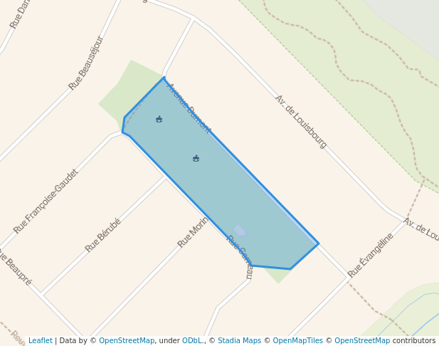walking in Parc de la Seigneurie Godefroy map in Bécancour