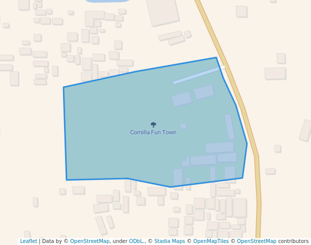 walking in Comilla Fun Town map in Comilla