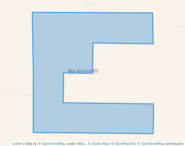 walking in Blue Spring ACEC map in Carlsbad