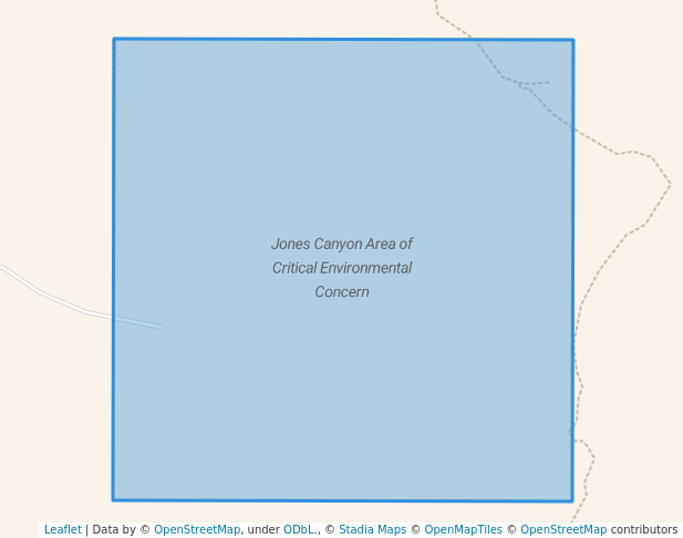 walking in Jones Canyon Area of Critical Environmental Concern map in San Ysidro