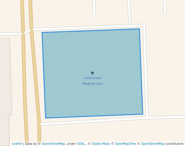 walking in Javerchand Meghani park map in Surat