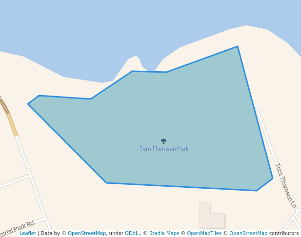walking in Tom Thomson Park map in South River