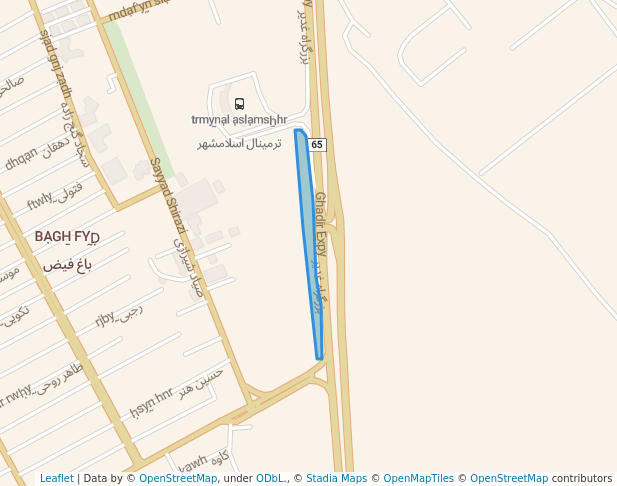 walking in فضای سبز map in Eslamshahr