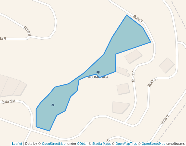 walking in ASOMONICA map in Caracas