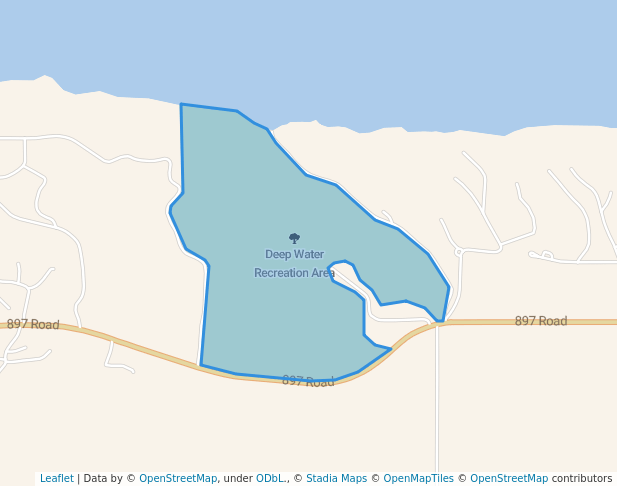 walking in Deep Water Recreation Area map in Crofton