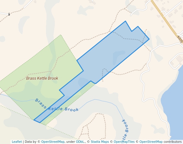 walking in The Robert Pape Reservation map in Cohasset