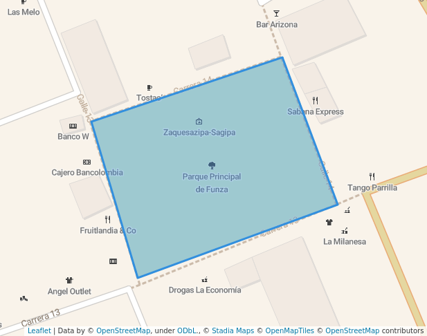 walking in Parque Principal de Funza map in Funza