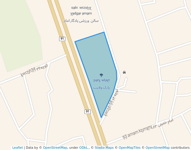 پارک ولایت in Minab | Map and Routes