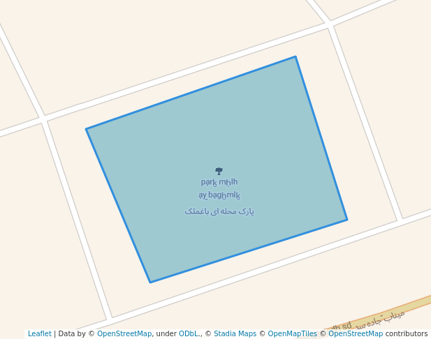 پارک محله ای باغملک in Minab | Map and Routes