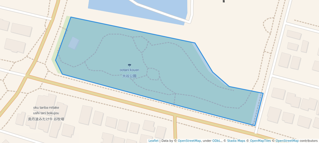 walking in 大谷公園 map in Fukuchiyama