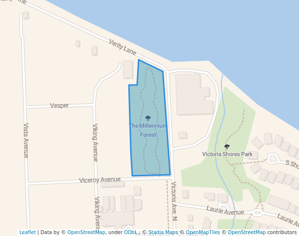 walking in The Millennium Forest map in Lincoln