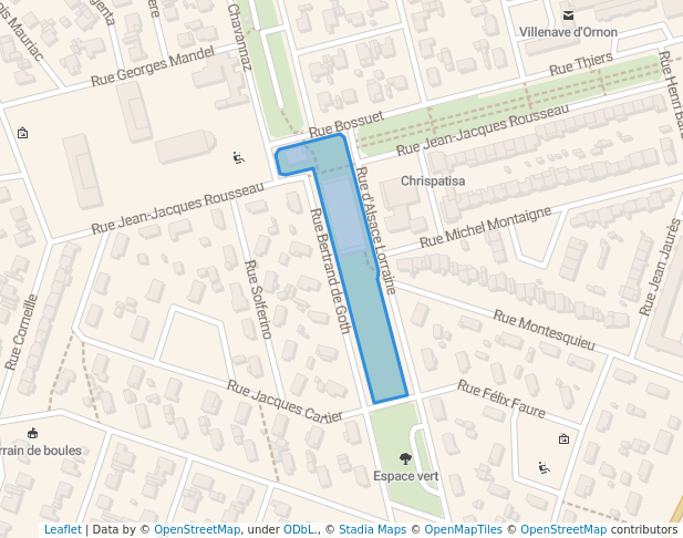 Espaces verts de la Médiathéque