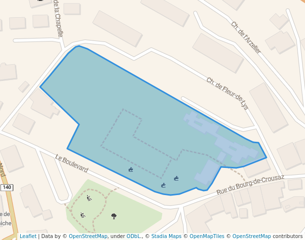 walking in Piscine map in Chexbres