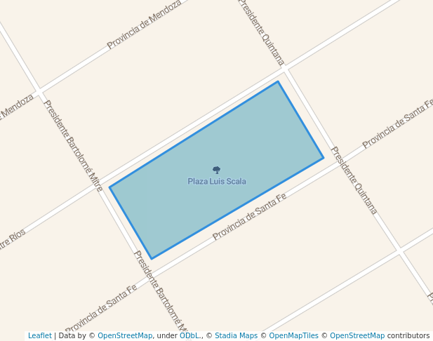 Plaza Luis Scala in Glew | Map and Routes