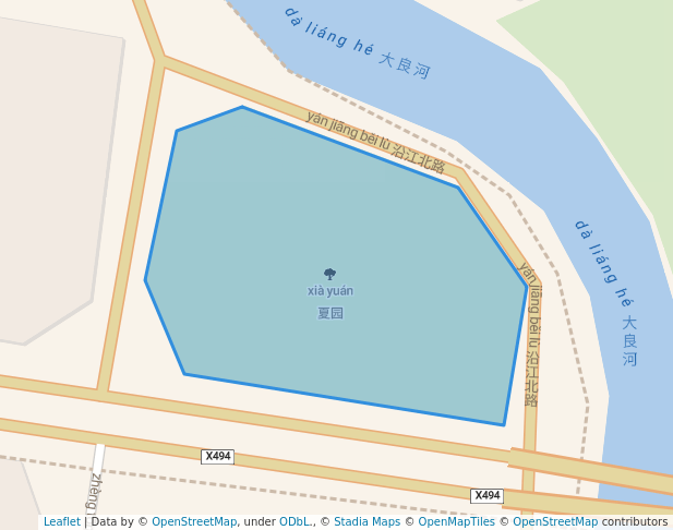 walking in 夏园 map in Fo Shan Shi