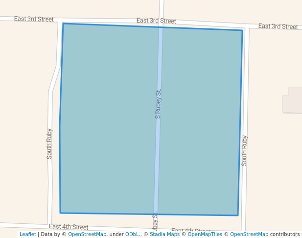 walking in Rubey Street Park map in Macon