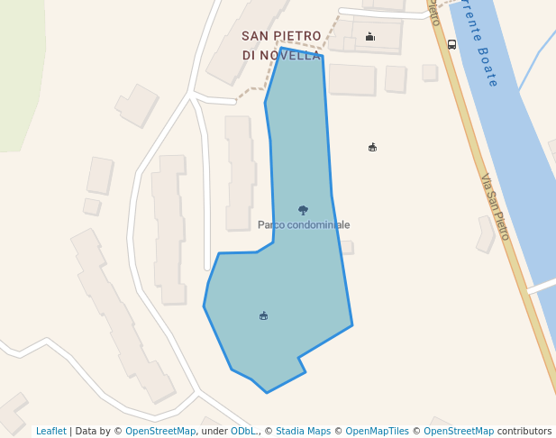 walking in Parco condominiale map in Rapallo