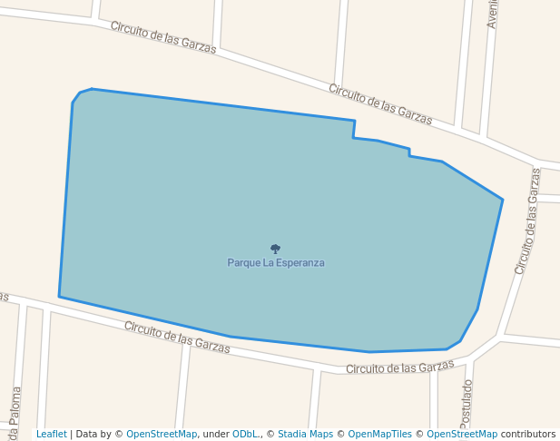 walking in Parque La Esperanza map in San Juan Bautista Tuxtepec