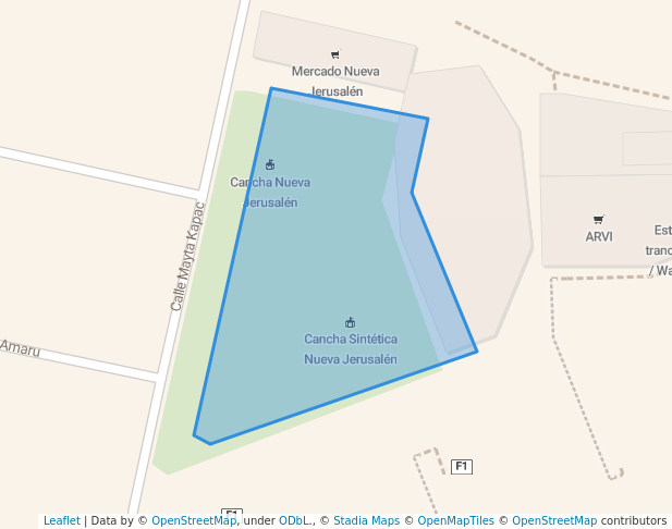 walking in Plaza Nueva Jerusalén map in El Alto