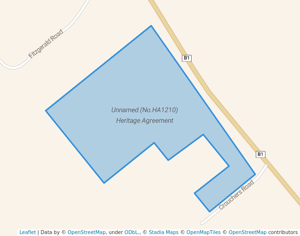 walking in Unnamed (No.HA1210) Heritage Agreement map in Furner
