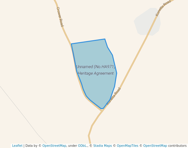 walking in Unnamed (No.HA971) Heritage Agreement map in Fox