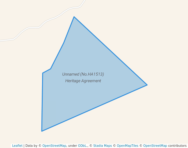 walking in Unnamed (No.HA1513) Heritage Agreement map in Sedan