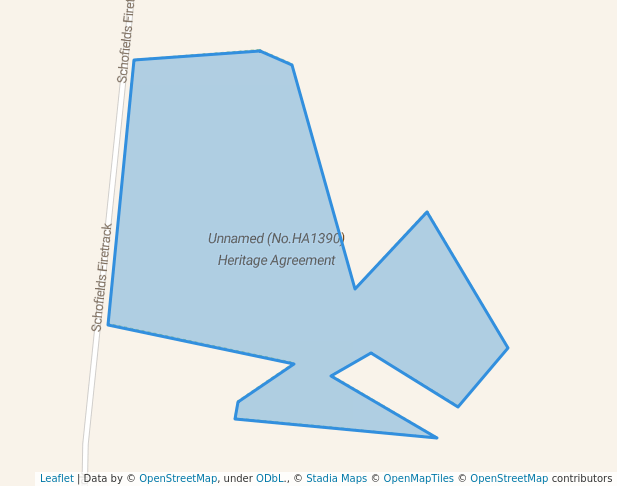 walking in Unnamed (No.HA1390) Heritage Agreement map in Nalpa