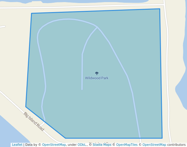 walking in Wildwood Park map in Fremont