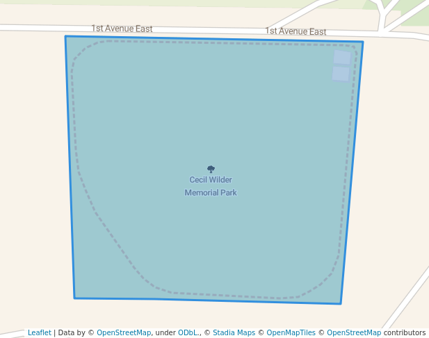 walking in Cecil Wilder Memorial Park map in Horseshoe Beach
