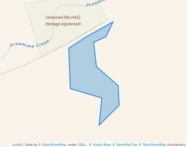 walking in Unnamed (No.HA10) Heritage Agreement map in Tepko