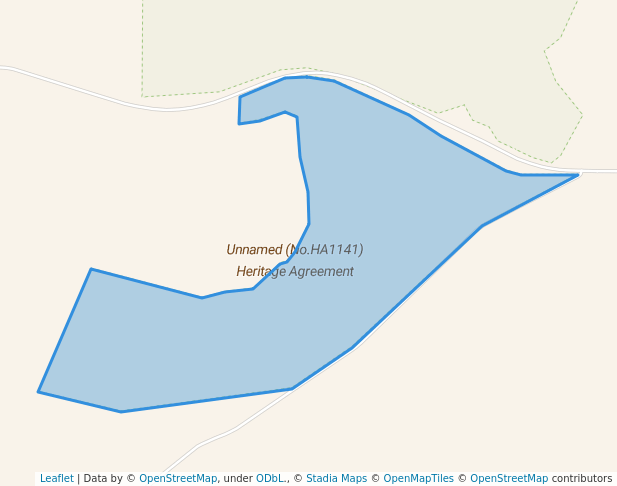 walking in Unnamed (No.HA1141) Heritage Agreement map in Field
