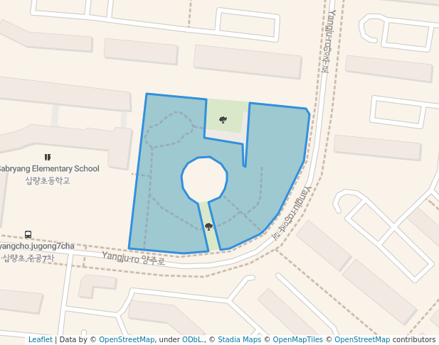 남부3근린공원 in Yangsan | Map and Routes