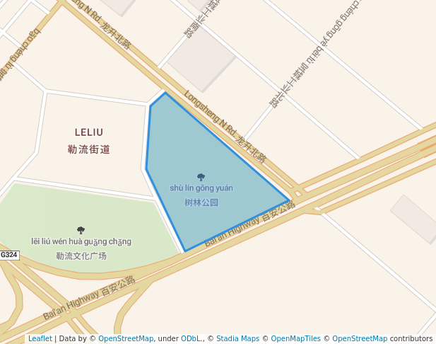 walking in 树林公园 map in Fo Shan Shi