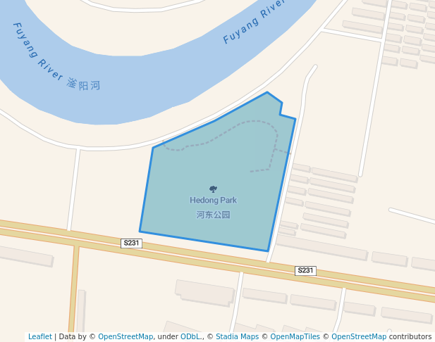 Hedong Park in Heng Shui Shi | Map and Routes