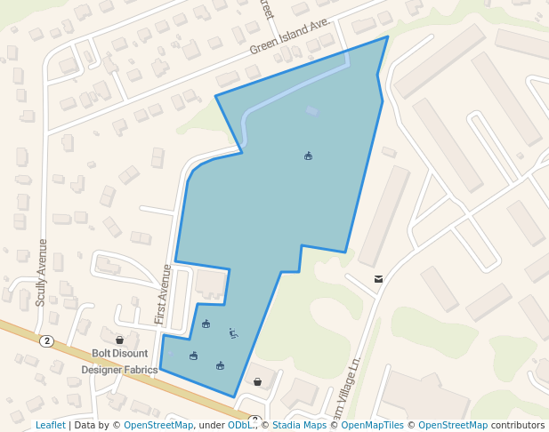 walking in Latham Kiwanis Park map in Latham
