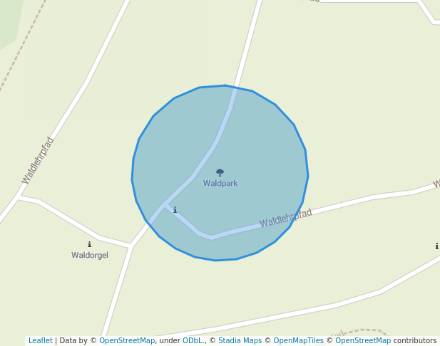 walking in Waldpark map in Koblenz