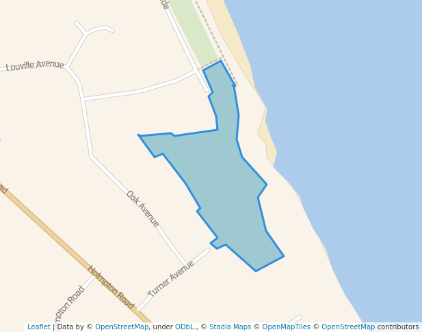 walking in louisville avenue parkland map in Withernsea