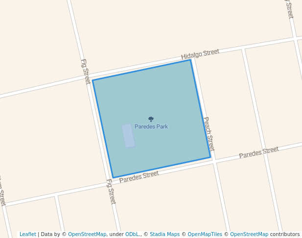 walking in Paredes Park map in Colorado City