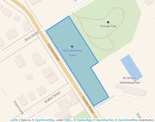 walking in Chas McKenny Track map in Saint Arnaud