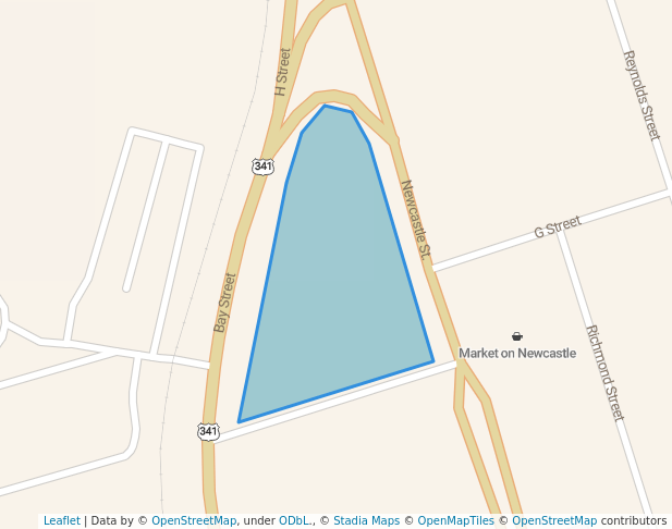 walking in Gateway Park map in Brunswick