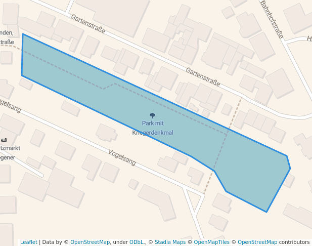 Park mit Kriegerdenkmal in Holzminden Map and Routes