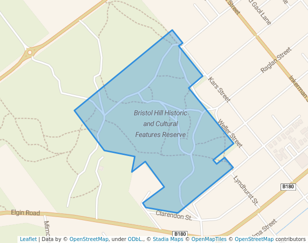 walking in Bristol Hill Historic and Cultural Features Reserve map in Alma