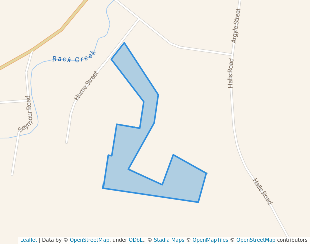 walking in Talbot Bushland Reserve map in Dunach